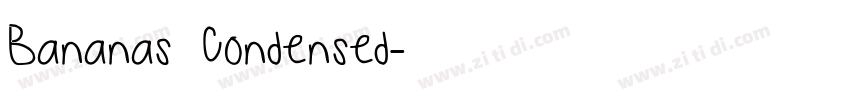 Bananas Condensed字体转换